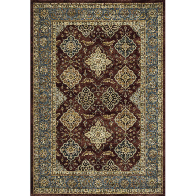 Lowery Red/Grey Rug