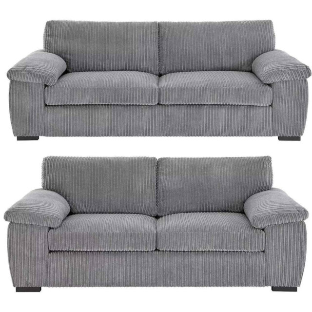 Soft Jambo Cord 3 and 2 Seater Sofa Set for Modern Living Room