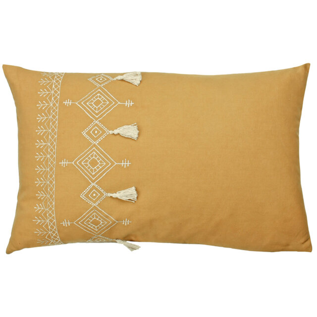 Pritta Geometric Black Rectangular Cushion Cover