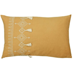 Pritta Geometric Black Rectangular Cushion Cover