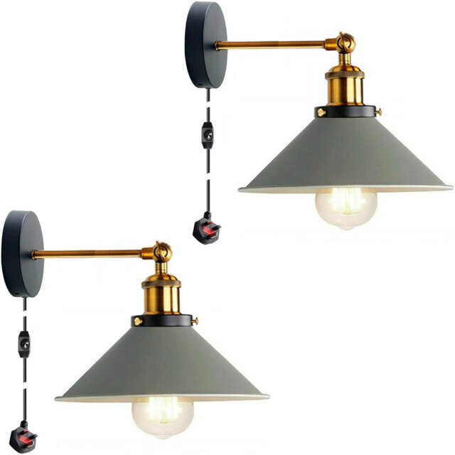 Plug-in Armed Sconce