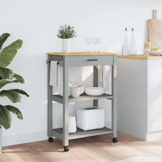 Wood Bar Cart
