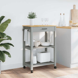 Wood Bar Cart