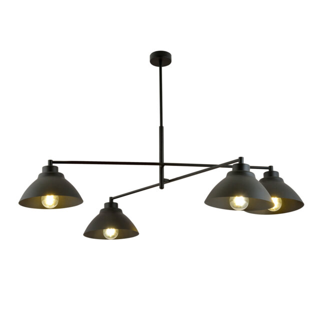 Kivin 4 - Light Unique/Statement Chandelier with Accents