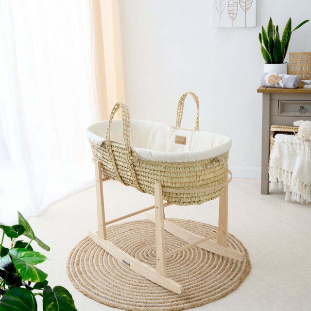 Organic Palm Moses Basket