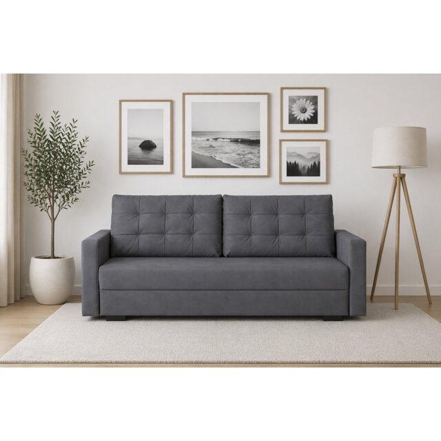 3 Seater Fabric Sofa Bed