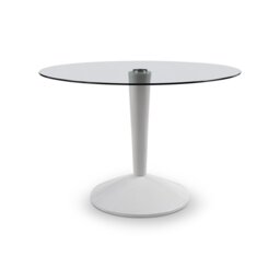 Cappello Round Glass Top Dining Table