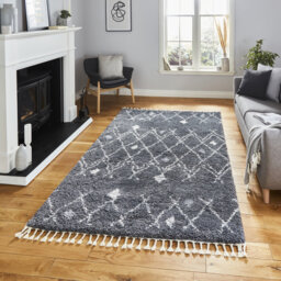 Neophytos area rug Machine Woven Rectangle Grey/Ivory