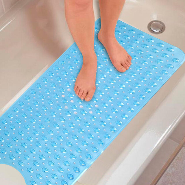 Amere Nonslip Rectangle Cup style Shower Bathtub Mat