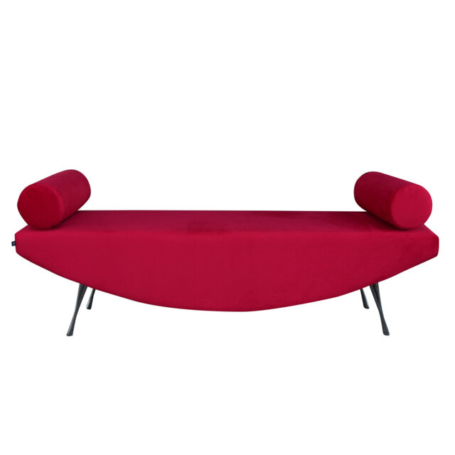 Orient Fabric, Faux Leather Upholstered Bench
