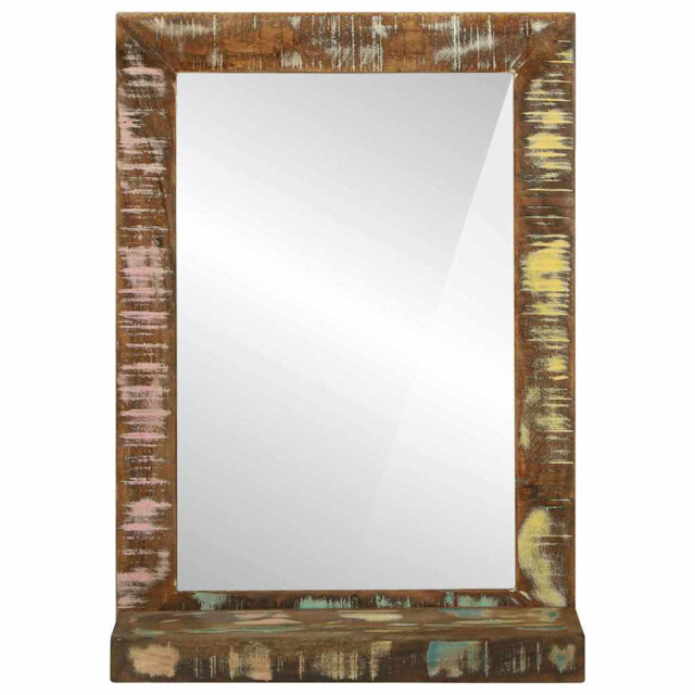 Solid Wood Rectangle Mirror