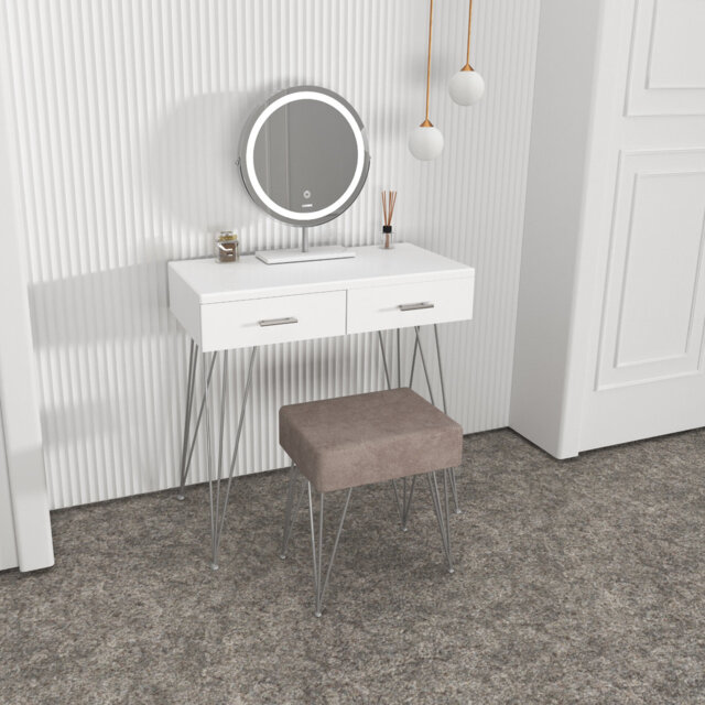 Alcea Dressing Table with Mirror