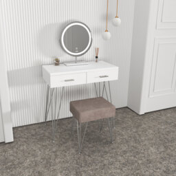 Alcea Dressing Table with Mirror