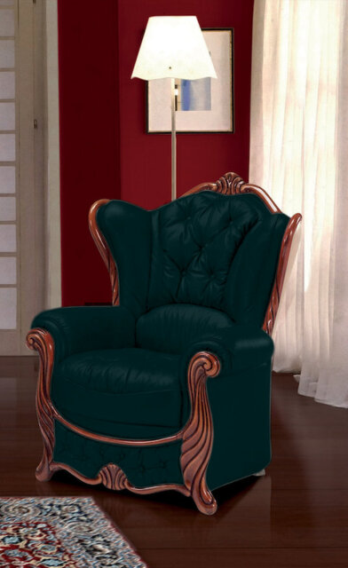Dodgen Faux Leather Wingback Chair