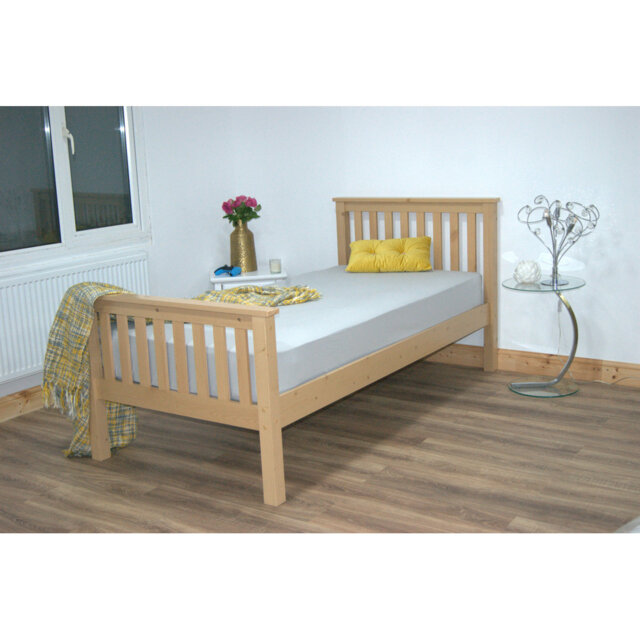 Hampshire UV Waxed Pine Wooden Bed