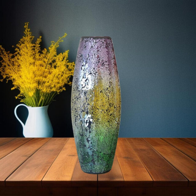 40 Cm Crackle Flowers Vase Tabletop Vases For Home Decorations