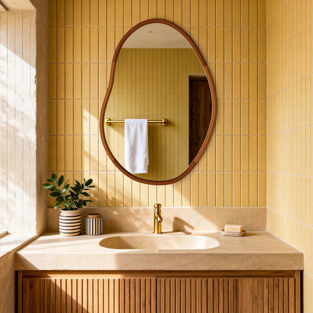 Atharva Solid Wood Novelty Mirror