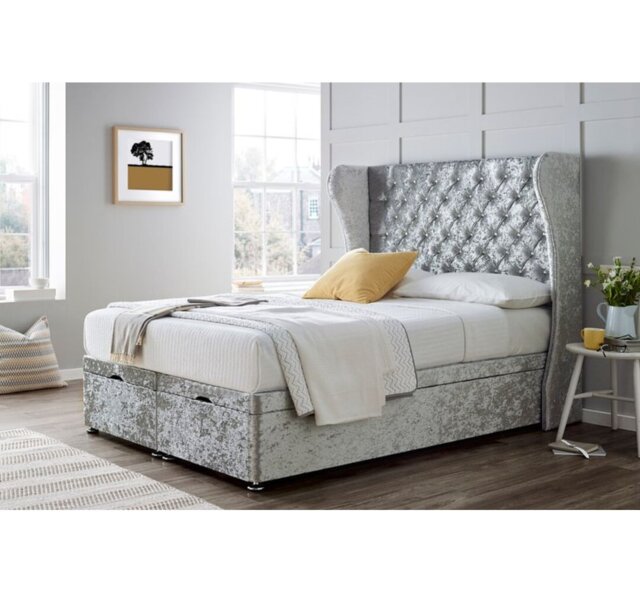 "Divan Bed with 54"" Floorstanding Headboard"