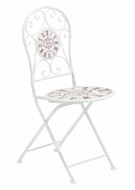 Ajaccio 48cm H Metal Queen Anne Back Folding Side Chair