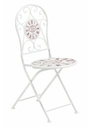 Ajaccio 48cm H Metal Queen Anne Back Folding Side Chair