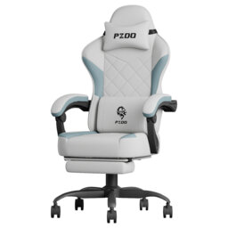 Gaming Chair, Gaming Chairs for Adults, Ergonomic Computer Chair with Headrest and Lumbar Support, Reclining Pc Gamer Chairs with Footrest, Technical