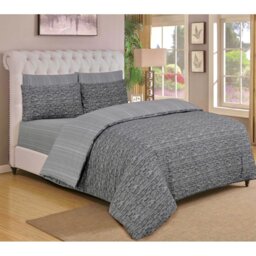 Callison Satin Solid Colour Duvet Cover Set with Pillowcases Included