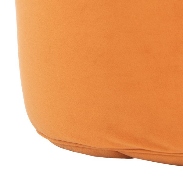 Kees 53.34cm Wide Velvet Tufted Round Solid Colour Pouffe Ottoman