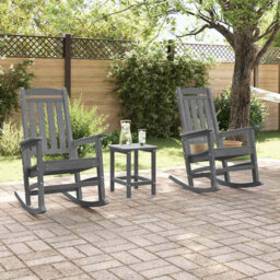 Rocking Chair Polyethylene Garden Outdoor Patio Furniture Seating Porch