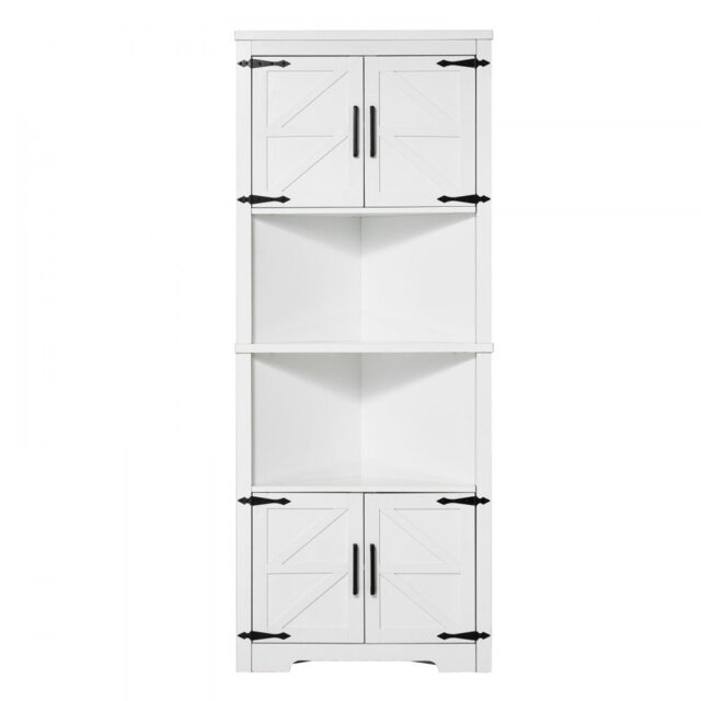 170.9cm H x 68.6cm W Corner Bookcase