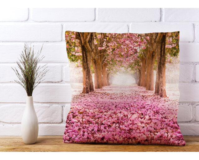 Lodgeste Flower Tree Tunnel Scatter Cushion with Filling