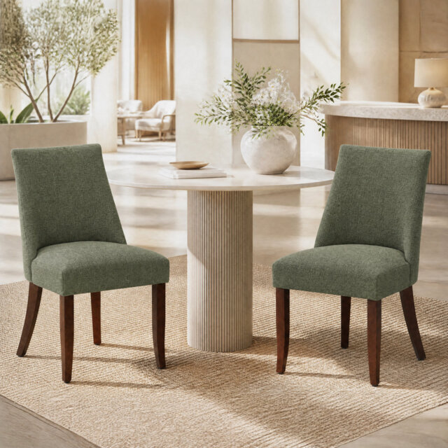 Parsons Upholstered Dining Chair Solid Wood Side Chair - Comfort & Style for Modern Homes