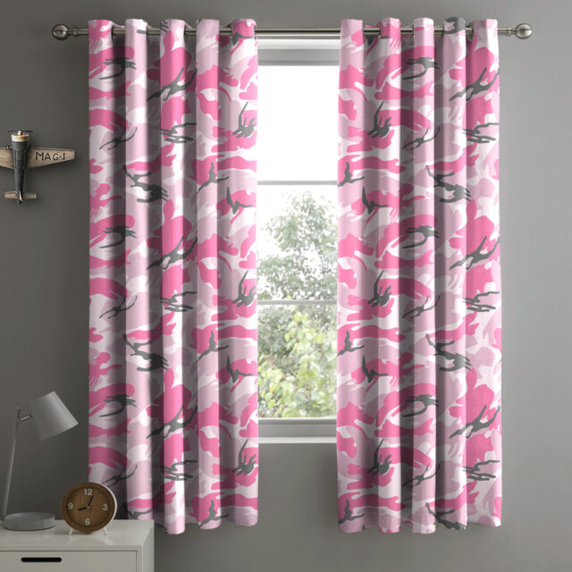 Brenyn Military Style Camouflage Curtain Pair