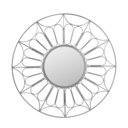 Georgeson Metal Flat Wall Mirror