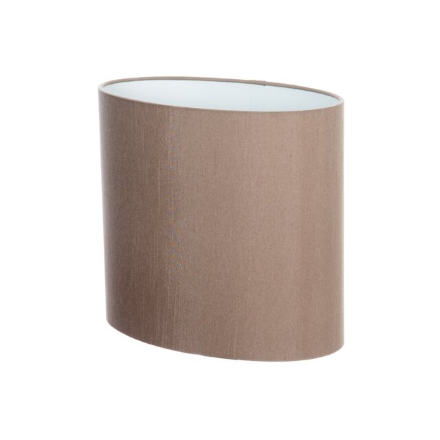 Satin Backed Dupion Oval Lamp Shade ( Screw On )
