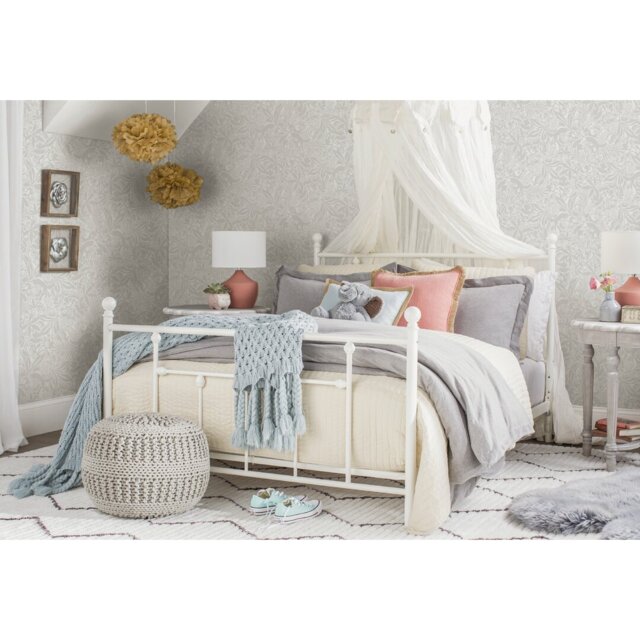 Eastford Metal Bed Frame with Vintage Headboard