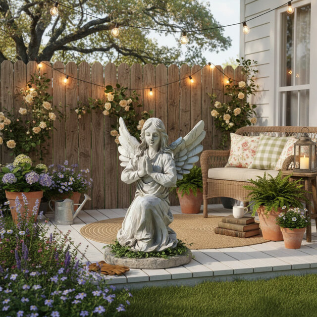 Angels & Cherubs Weather Resistant Resin Garden Statue