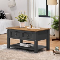 Balmville Solid Wood Coffee Table with Storage