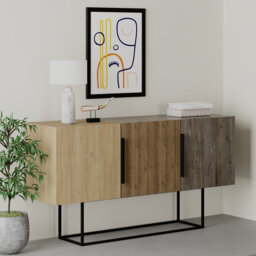 Adley 150cm Console Table - Chic and Contemporary with Stainless Steel Legs