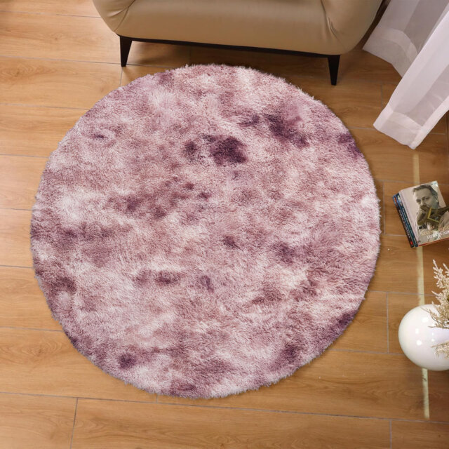 Round Shaggy Area Rug â Plush Soft High Pile Floor Rug For Living Room & Bedroom