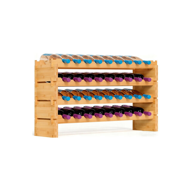 Wine Bottle Rack Brown
