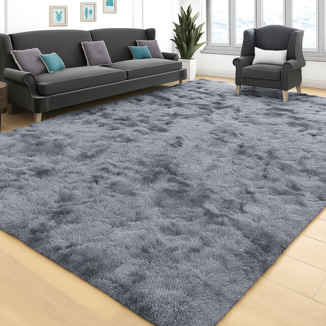 Filey Deep Pile Fluffy Shaggy Area Rug for Indoor/Outdoor Use