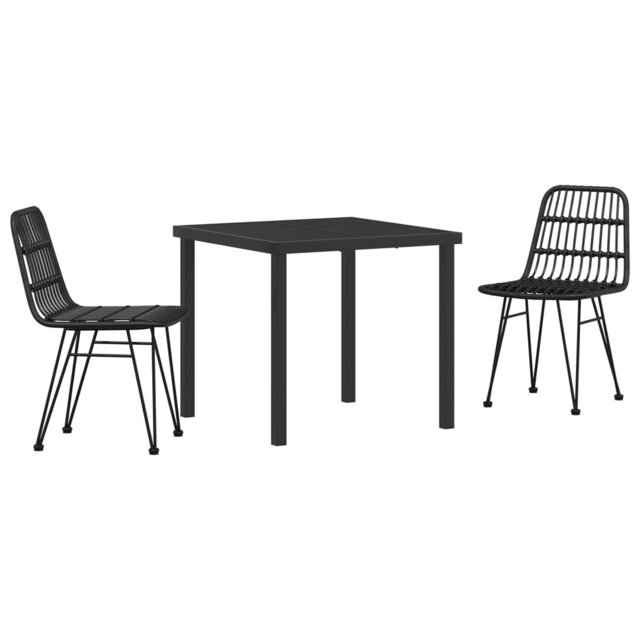 Square 3 - Piece 2 - Person 80Cm L Outdoor Dining Set