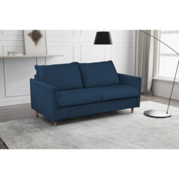 Melieck 2 Seater Velvet Sofa Bed with Mattress