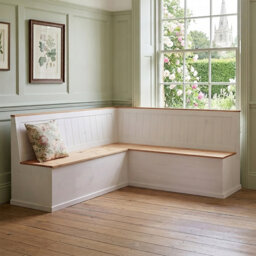 Appleridge  Corner Wood Storage Bench