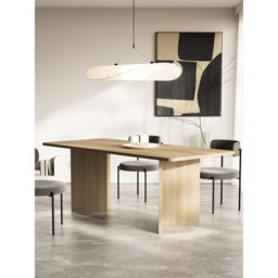 Qubeo Dining Table 204 x 90 cm Prestige Bronze Ash