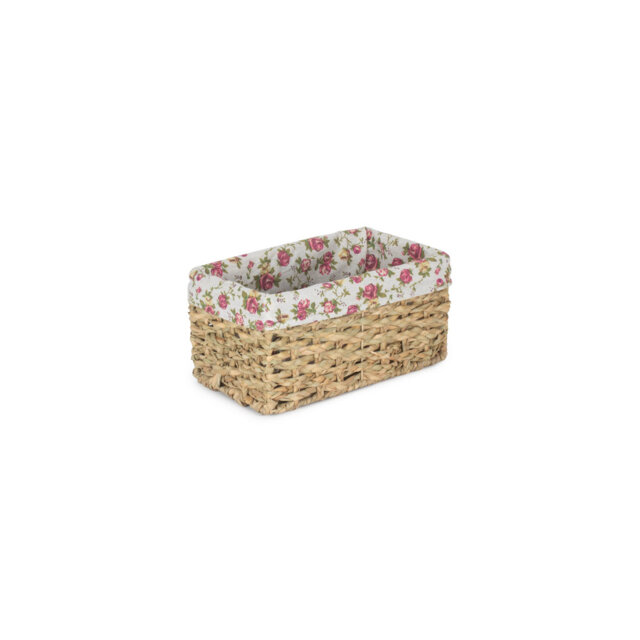 Lily Manor Wicker Thatch Grass Storage Basket with Lining