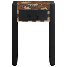 Side Table 35X35x50 Cm Solid Wood Reclaimed