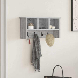 Wall-Mounted Coat Rack 50 X 16 X 26 Cm Engineered Wood
