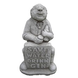 Littlefield Gin Man Stone Garden Statue