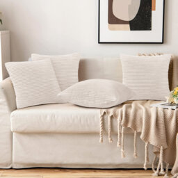Striped Square Euro Cushion Cover